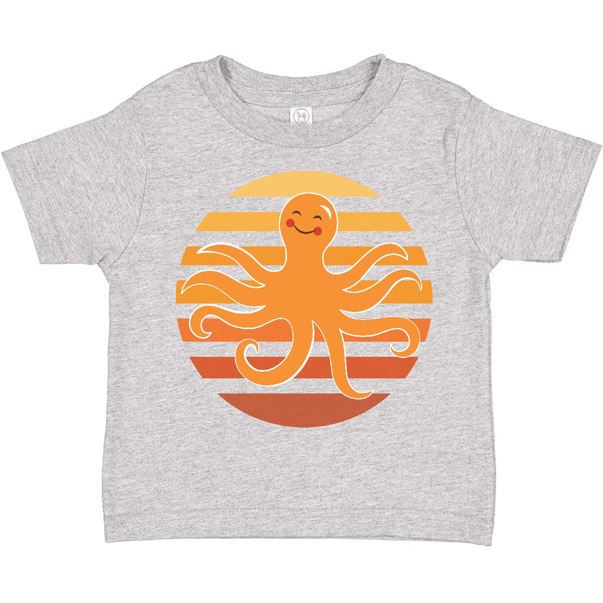 Inktastic Octopus Ocean Sunset Toddler T-Shirt Sea Creature Animal Saltwater Kid