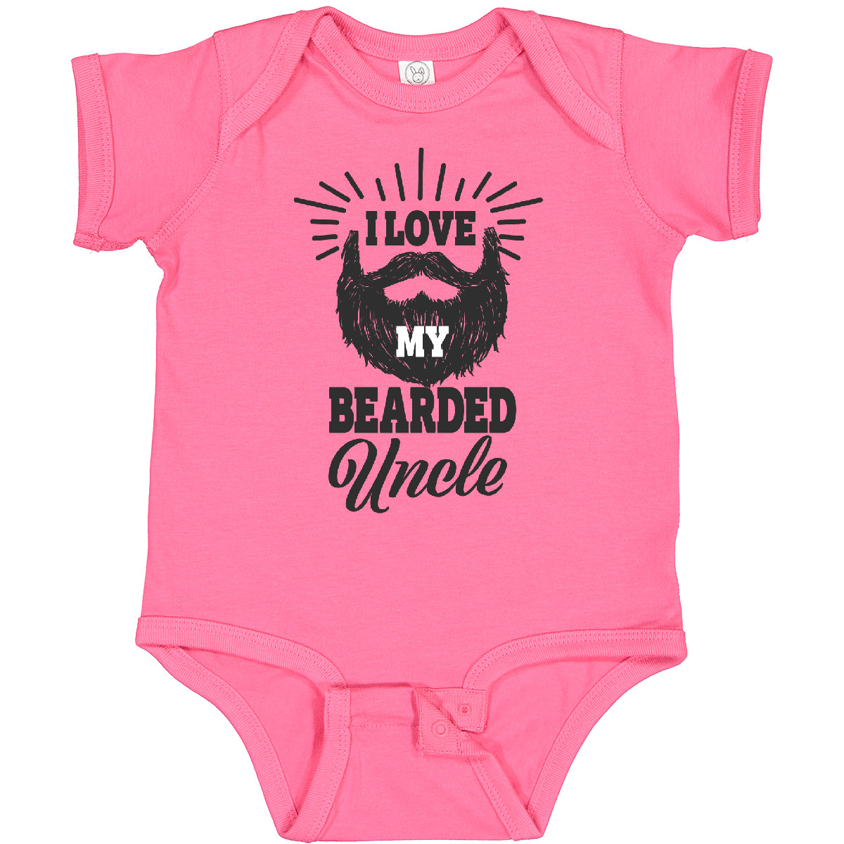 Inktastic I Love My Bearded Uncle Baby Bodysuit Men Beards Tattoos Beard Fathers - Picture 8 of 12