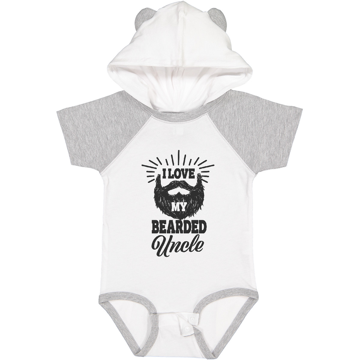 Inktastic I Love My Bearded Uncle Baby Bodysuit Men Beards Tattoos Beard Fathers - Picture 12 of 12