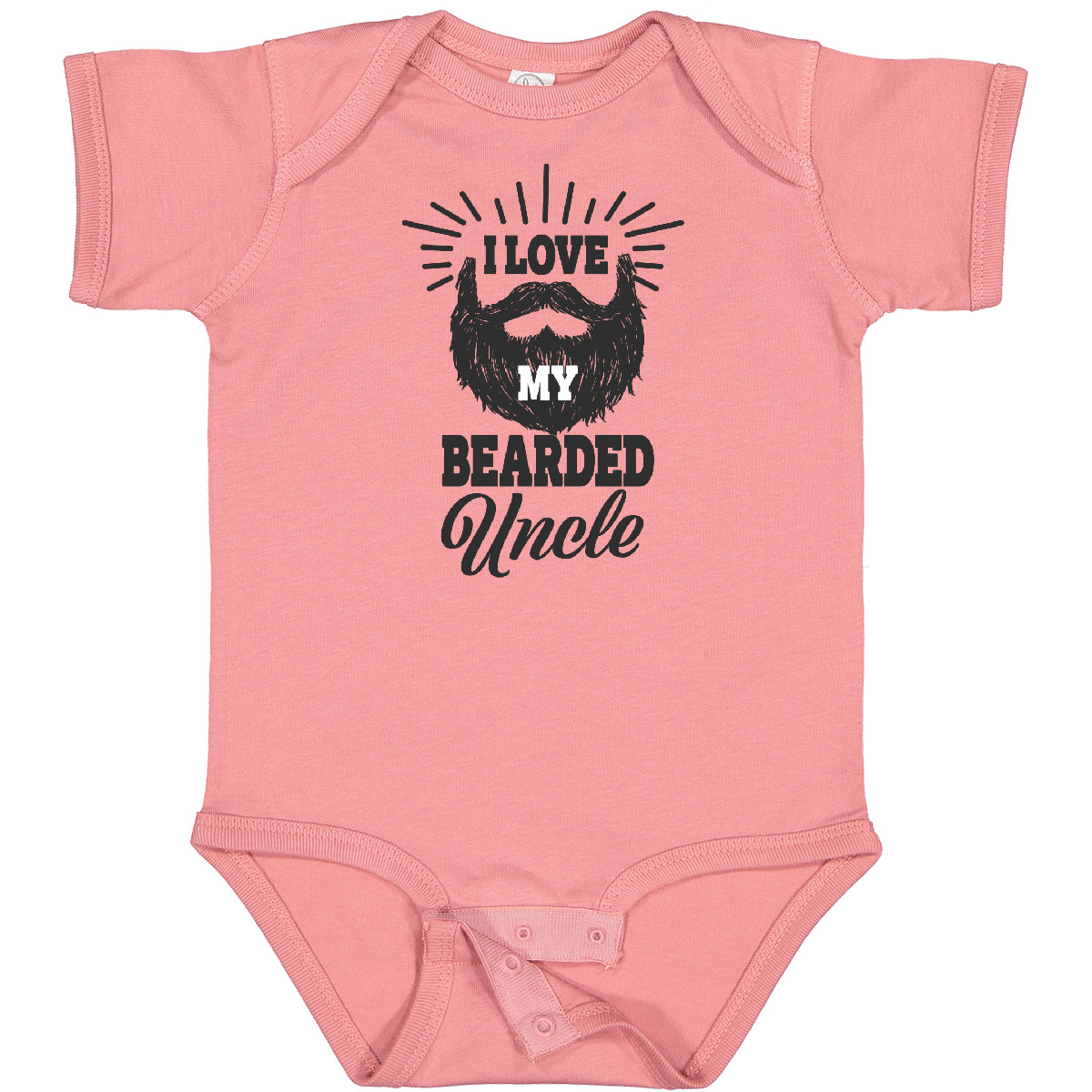 Inktastic I Love My Bearded Uncle Baby Bodysuit Men Beards Tattoos Beard Fathers - Picture 9 of 12