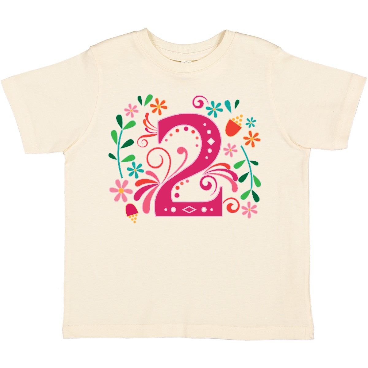 Inktastic 2nd Birthday 2 Year Old Girls Outfit Toddler T-Shirt Party Second Im - Picture 8 of 10