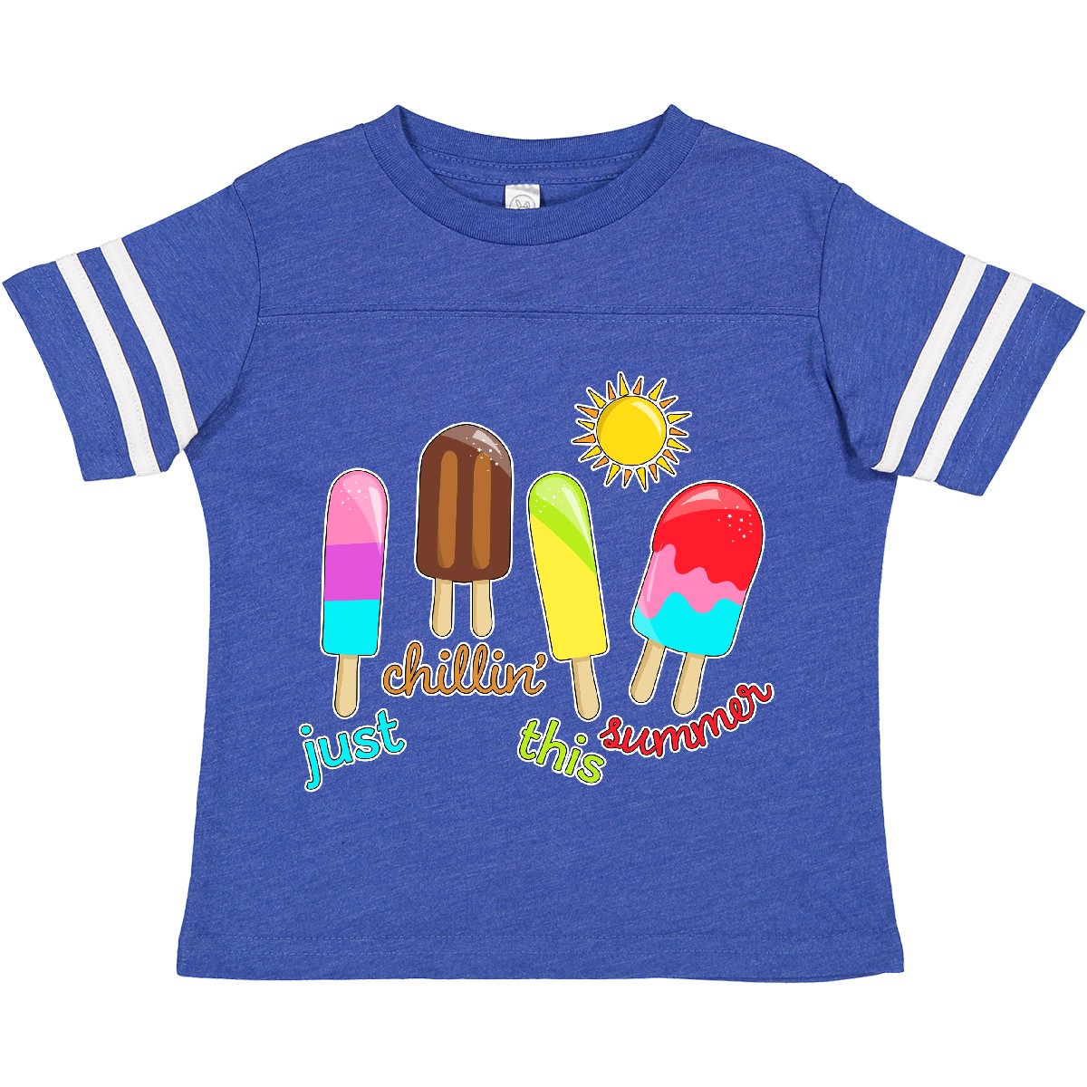 Inktastic Just Chillin This Summer- Popsicles Toddler T-Shirt Chilling Chill Fun - Picture 5 of 9