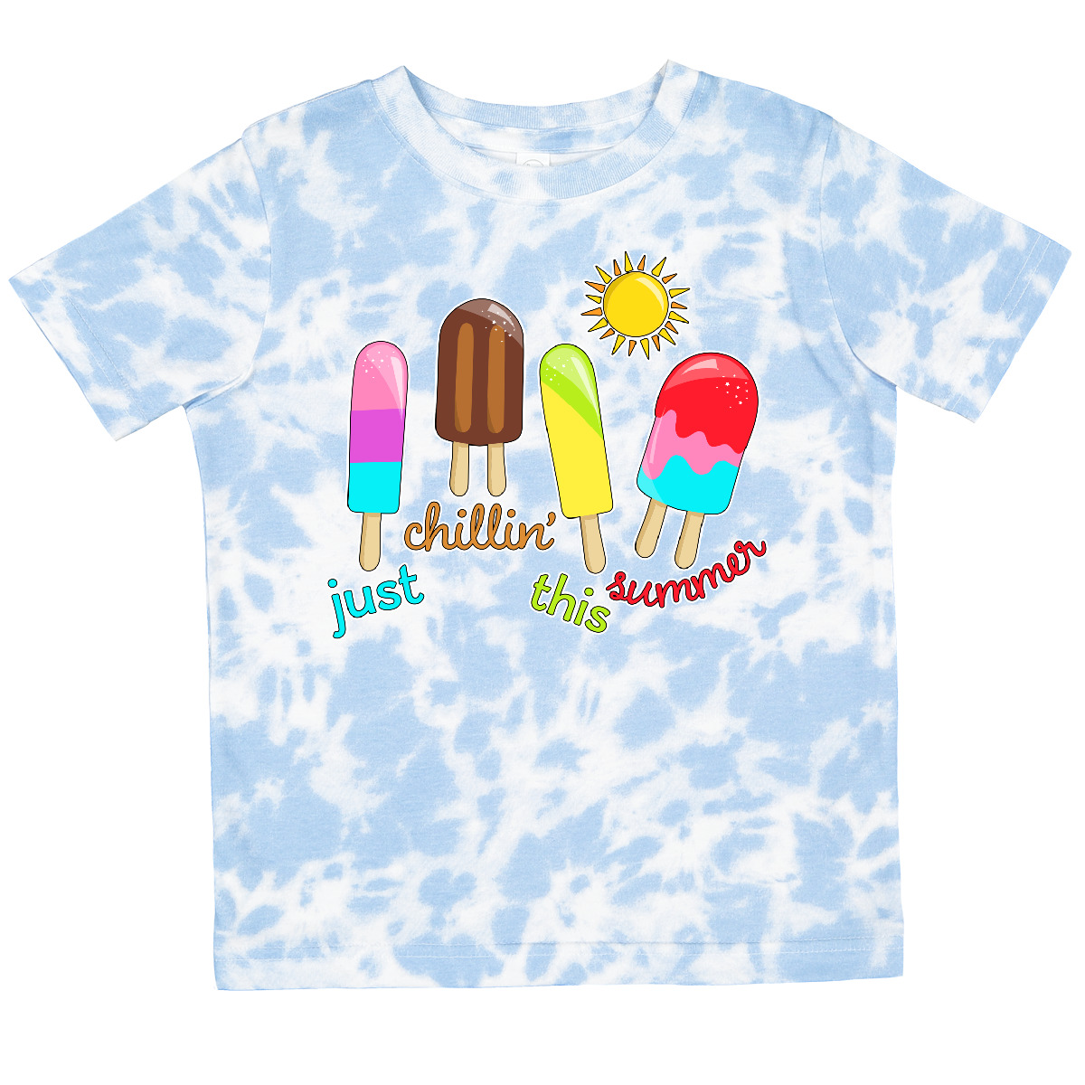 Inktastic Just Chillin This Summer- Popsicles Toddler T-Shirt Chilling Chill Fun - Picture 9 of 9