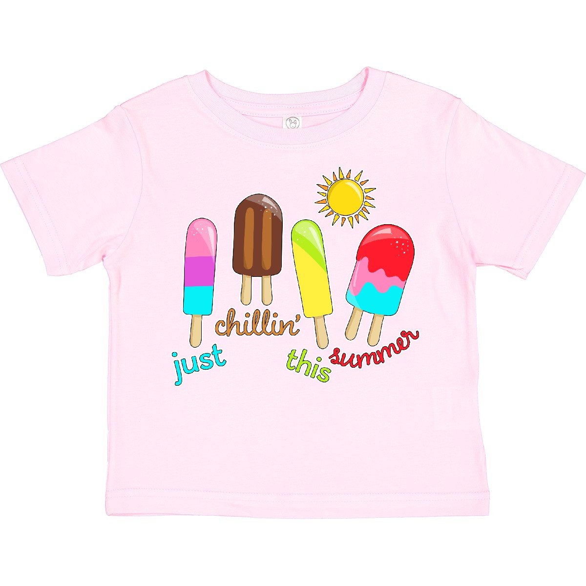 Inktastic Just Chillin This Summer- Popsicles Toddler T-Shirt Chilling Chill Fun - Picture 7 of 9