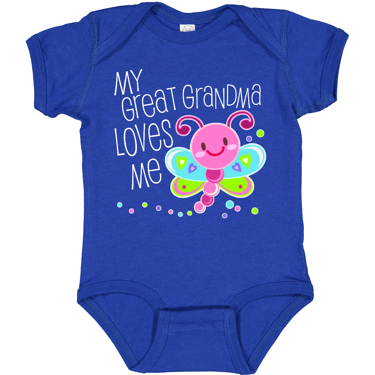 Inktastic My Great Grandma Loves Me - süßer Libelle Baby Body Familie Käfer Spaß - Bild 10 von 14