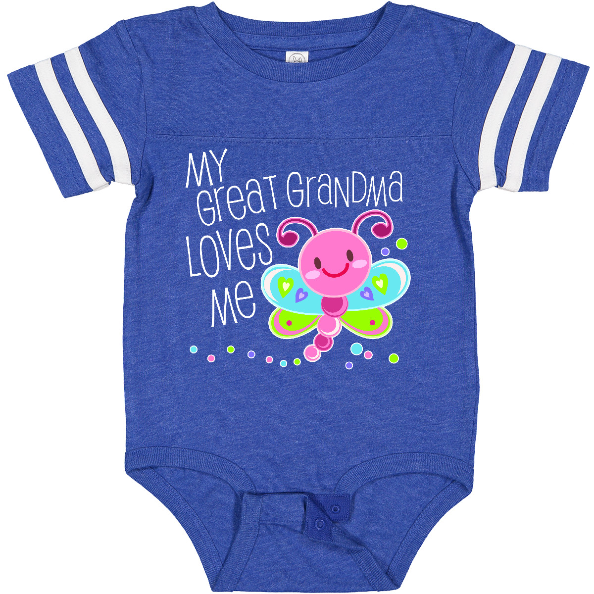 Inktastic My Great Grandma Loves Me - süßer Libelle Baby Body Familie Käfer Spaß - Bild 5 von 14