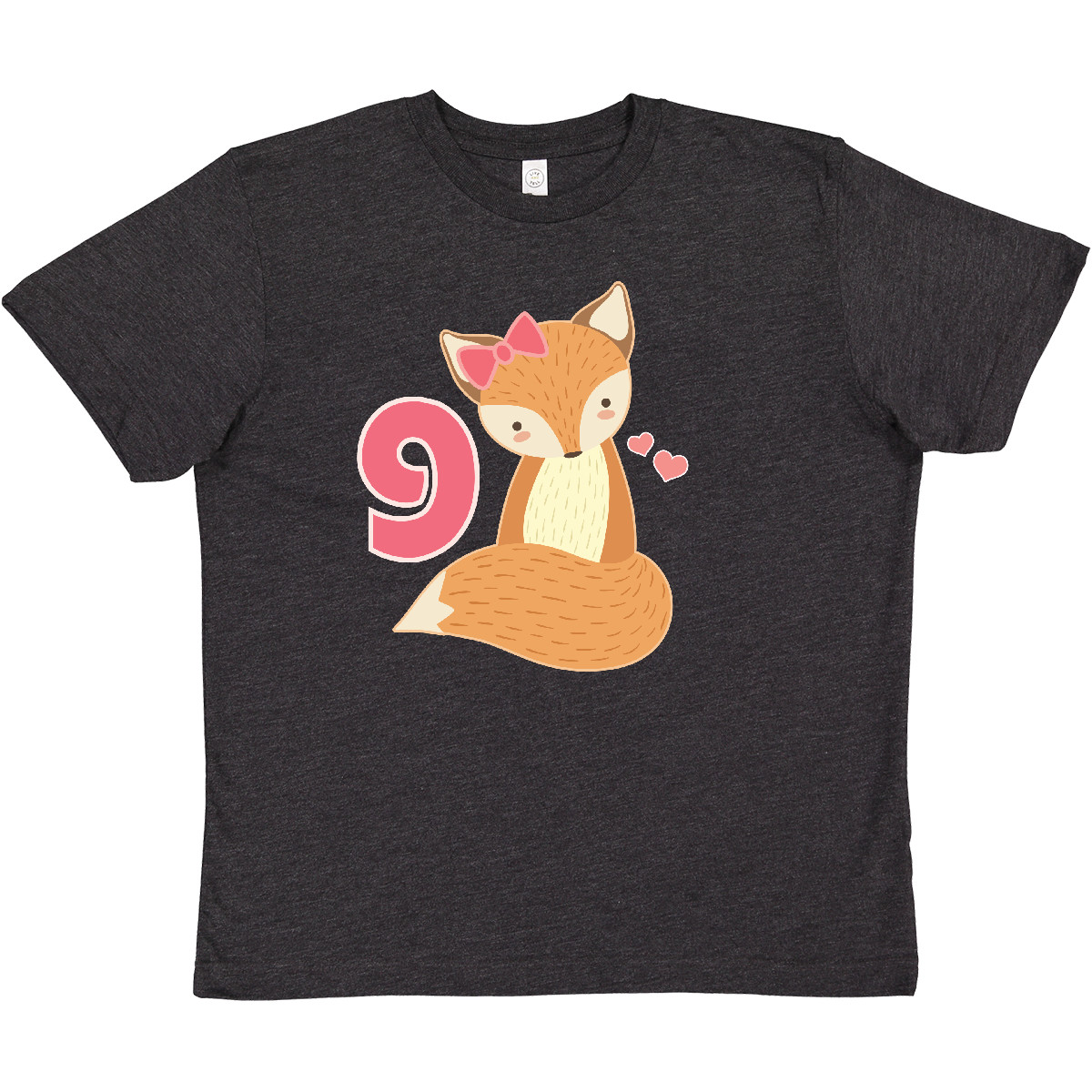 Inktastic 9th Birthday Fox 9 Year Old Youth T-Shirt Nine Animal Childs Adorable - Picture 2 of 5