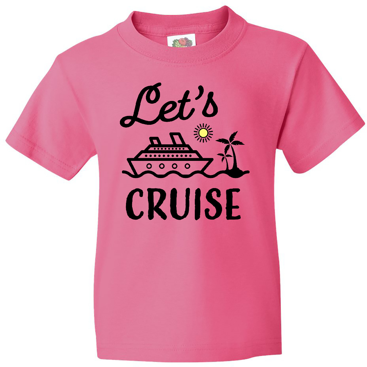Inktastic Lets Cruise Youth T-Shirt Cruising I Love Cruises Vacation Ocean Sea - Picture 4 of 6