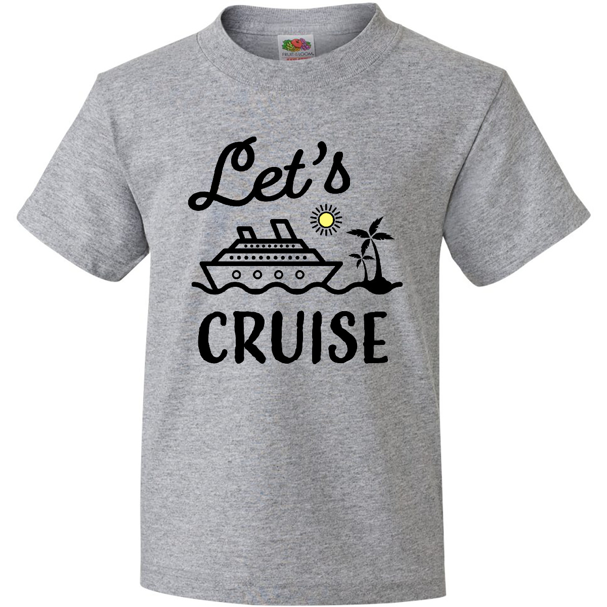 Inktastic Lets Cruise Youth T-Shirt Cruising I Love Cruises Vacation Ocean Sea - Picture 2 of 6