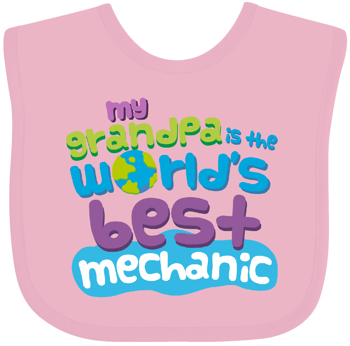 Inktastic Mechanic Abuelo Bebé Babero Niños Niños Niñas Ropa Infantil Hws - Imagen 3 de 9