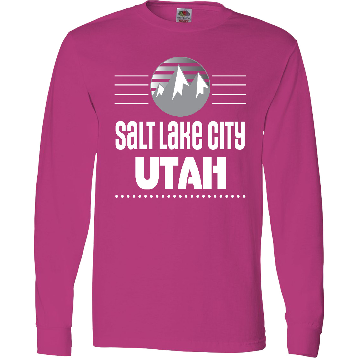 Inktastic Salt Lake City Utah Mountains Long Sleeve T-Shirt Travel Snow Skiing - Picture 2 of 2