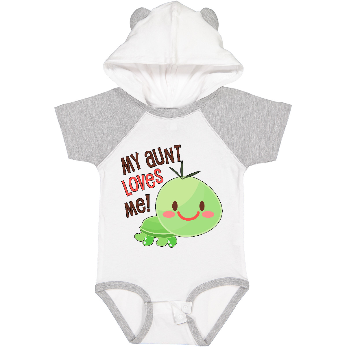 Inktastic My Aunt Loves Me- Cute Turtle Baby Bodysuit Family Turtles Auntie Fun - Picture 7 of 7