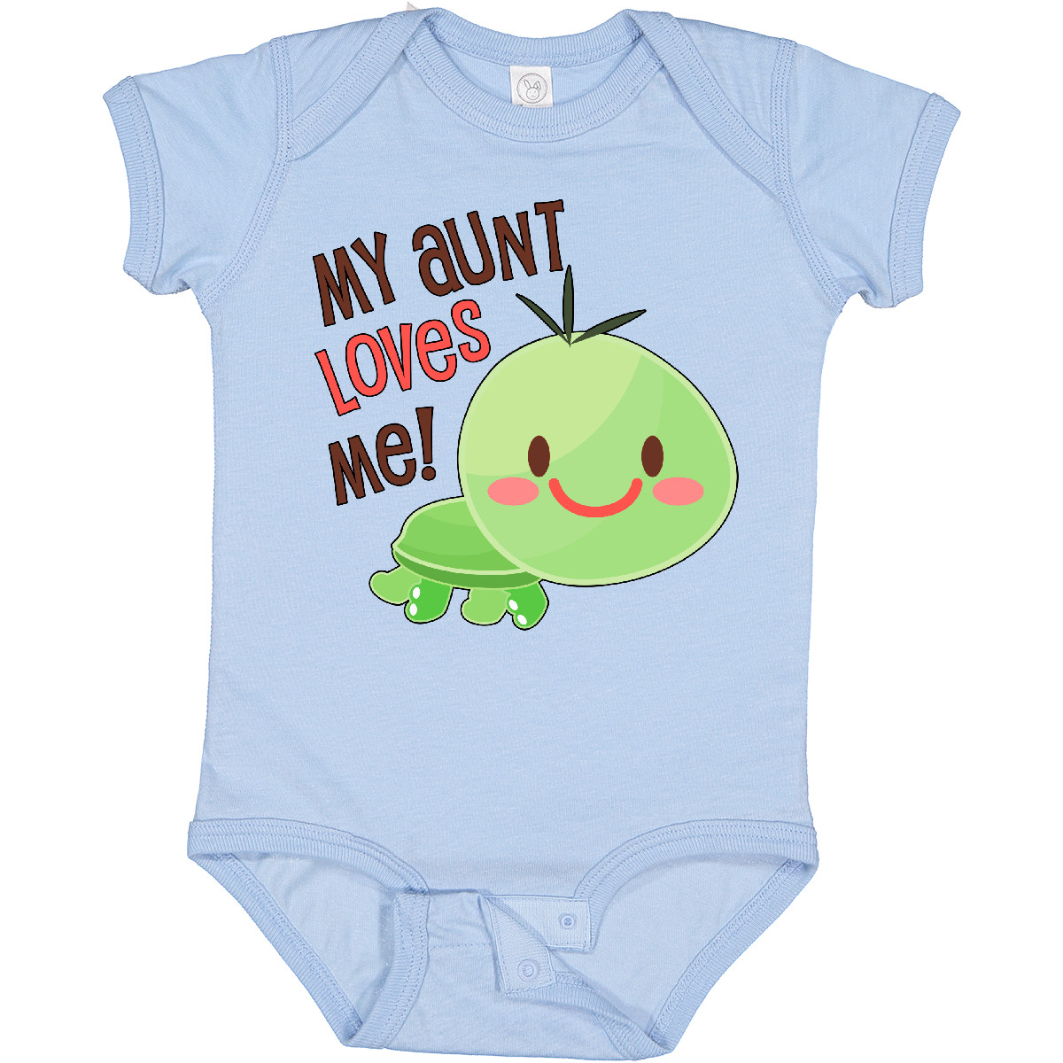 Inktastic My Aunt Loves Me- Cute Turtle Baby Bodysuit Family Turtles Auntie Fun - Picture 2 of 7