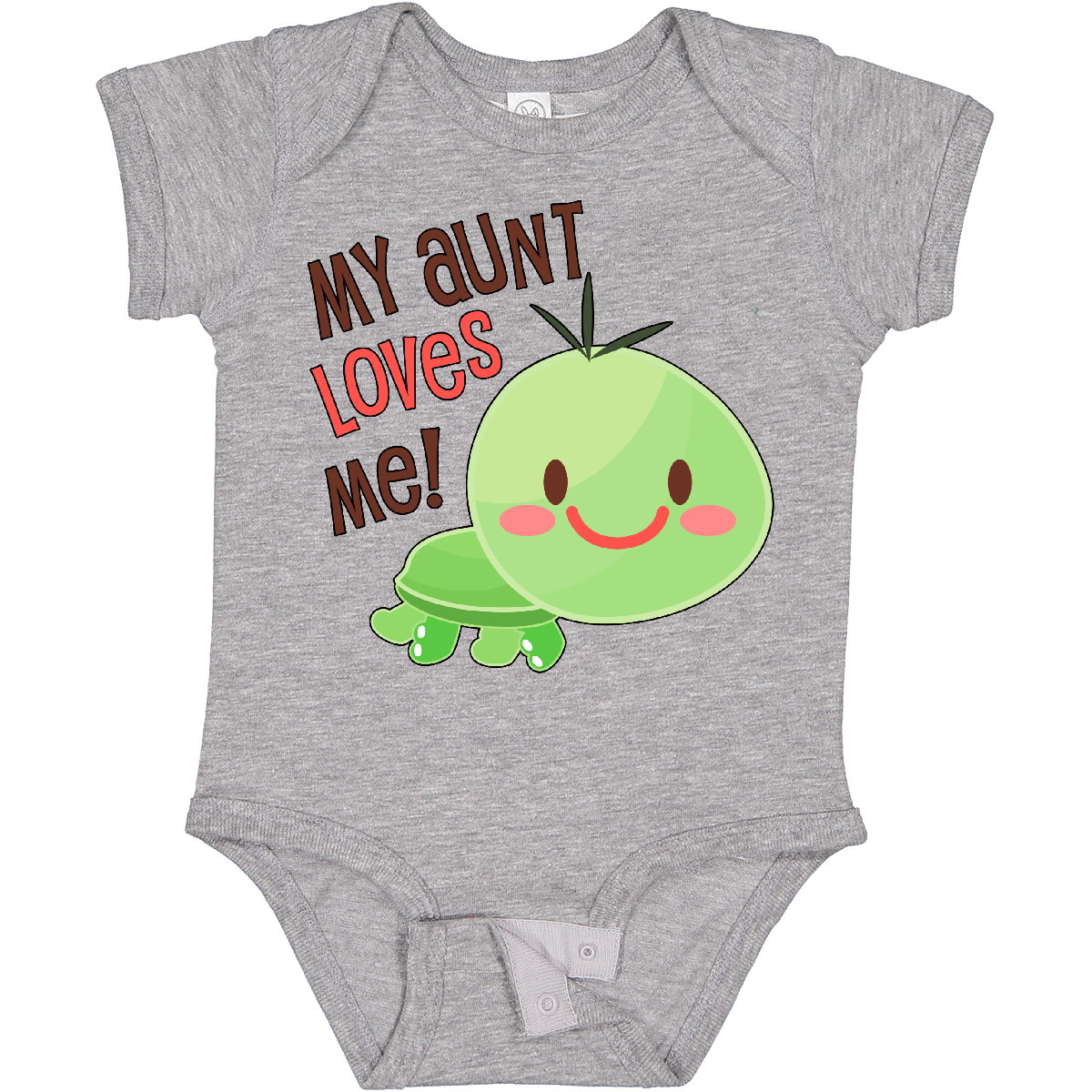 Inktastic My Aunt Loves Me- Cute Turtle Baby Bodysuit Family Turtles Auntie Fun - Picture 3 of 7