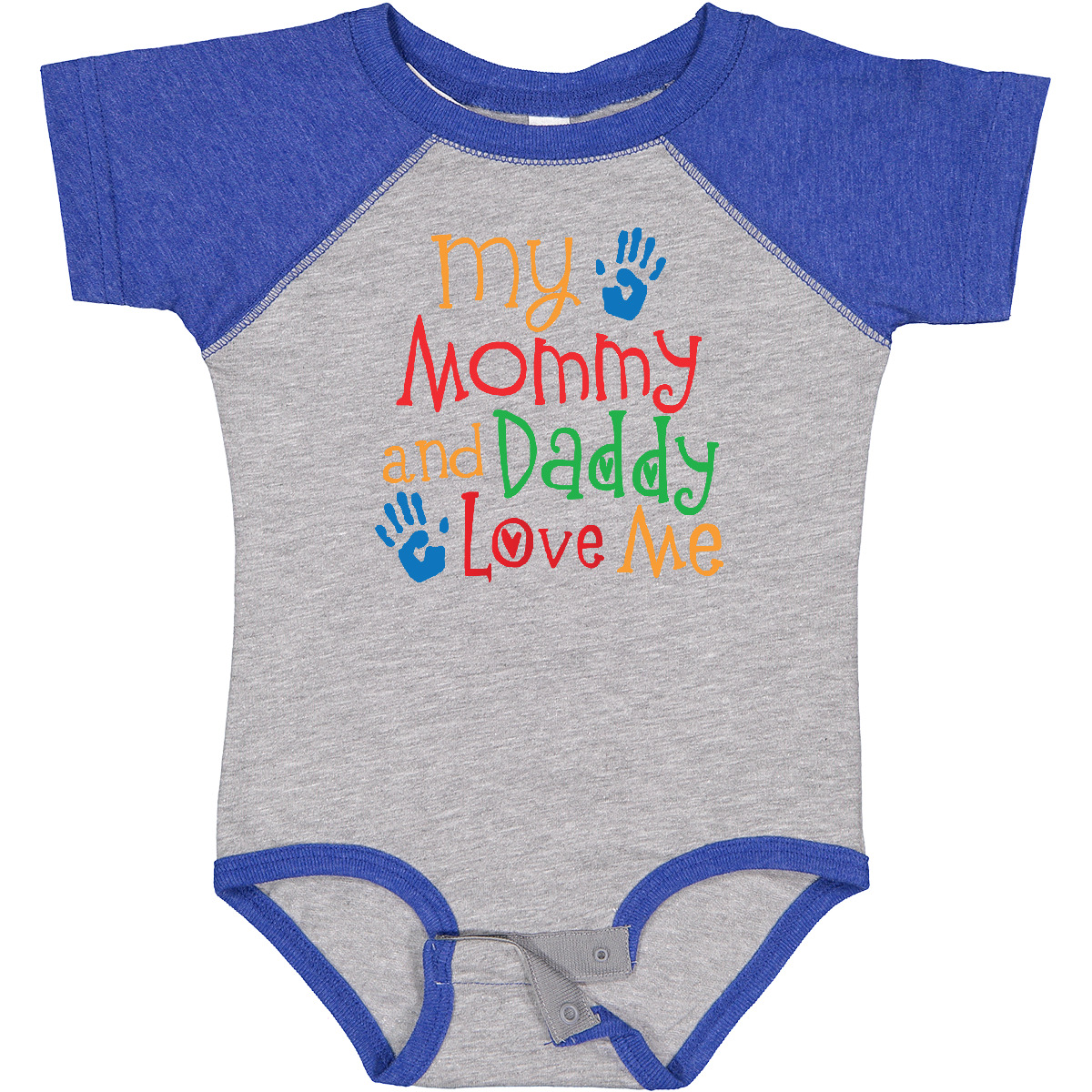 Inktastic Mommy And Daddy Love Me Baby Bodysuit Mom Dad Childs Boys Girls Cute - Picture 3 of 9