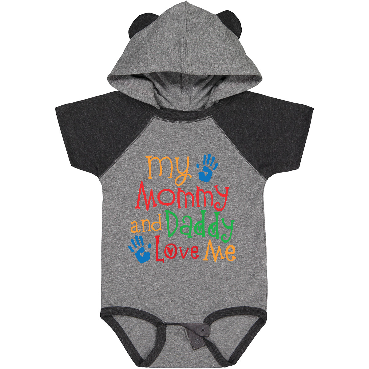 Inktastic Mommy And Daddy Love Me Baby Bodysuit Mom Dad Childs Boys Girls Cute - Picture 4 of 8