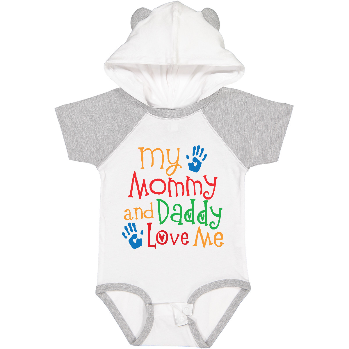 Inktastic Mommy And Daddy Love Me Baby Bodysuit Mom Dad Childs Boys Girls Cute - Picture 8 of 8