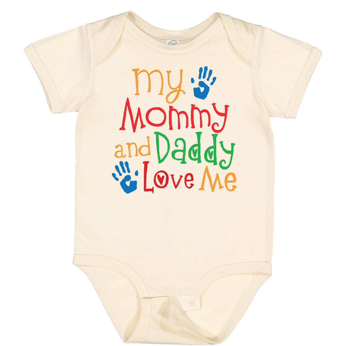 Inktastic Mommy And Daddy Love Me Baby Bodysuit Mom Dad Childs Boys Girls Cute - Picture 7 of 8