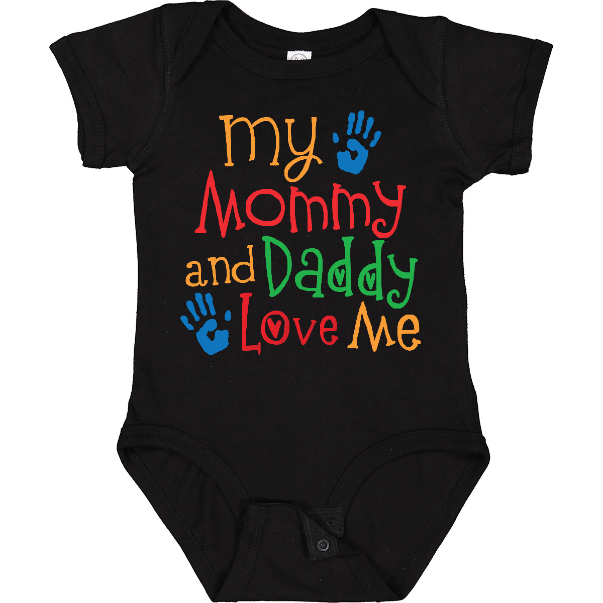 Inktastic Mommy And Daddy Love Me Baby Bodysuit Mom Dad Childs Boys Girls Cute - Picture 3 of 8