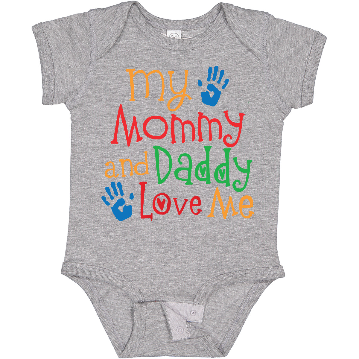 Inktastic Mommy And Daddy Love Me Baby Bodysuit Mom Dad Childs Boys Girls Cute - Picture 6 of 8