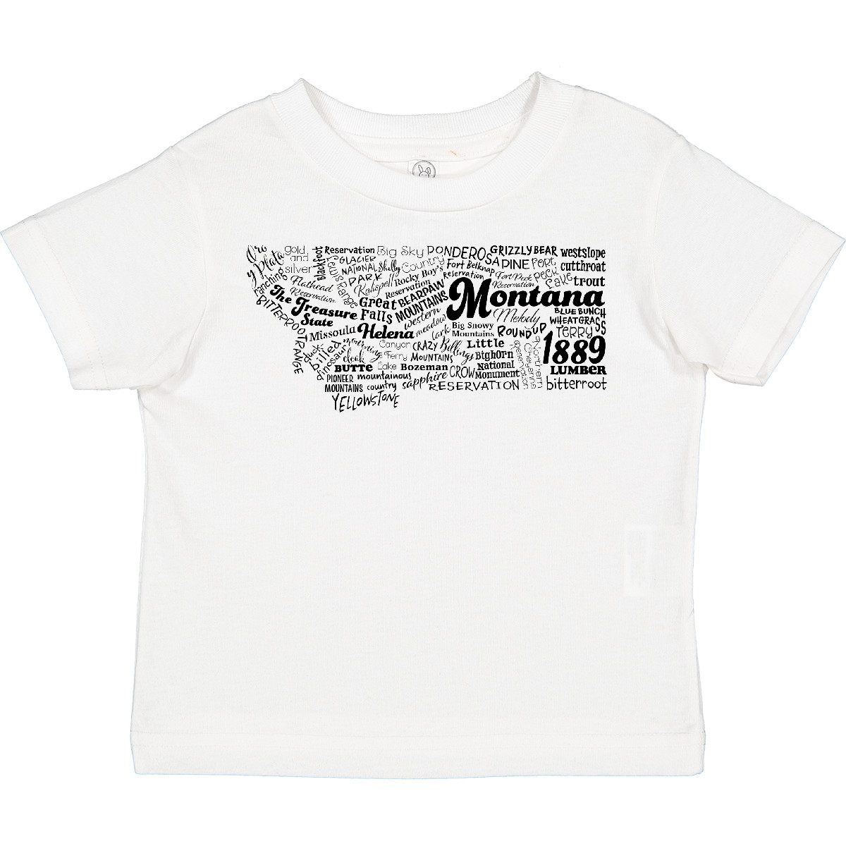 Inktastic Montana State Word Salad Toddler T-Shirt Home Helena Billings Gold Kid - Picture 7 of 7