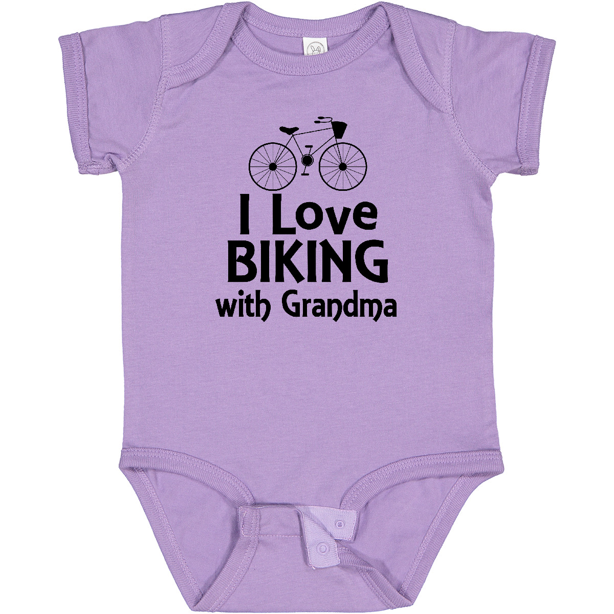 Inktastic Biking With Grandma Cycling Baby Bodysuit Bicyclin