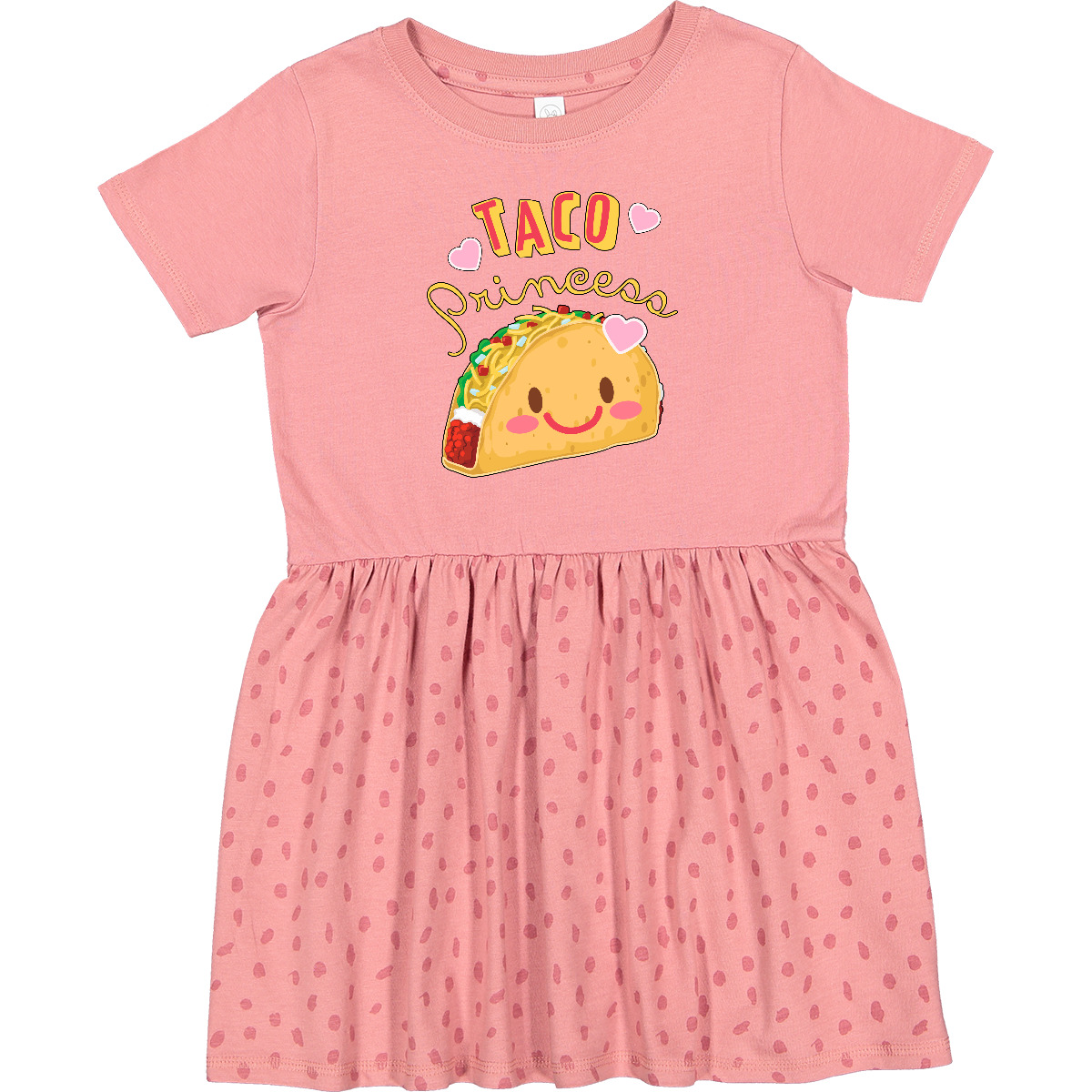 pink dress taco Inktastic Taco Princess- Cute Taco Girls Toddler Dress, Toddler Girl's, Size: 3T, Gray