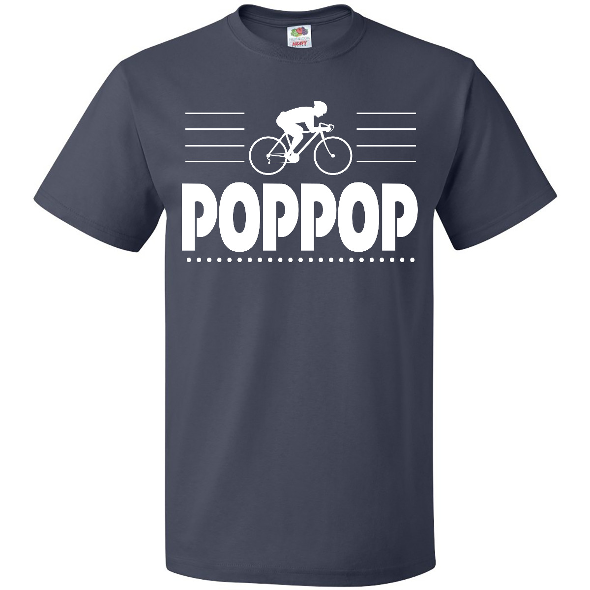 Inktastic PopPop Biking Cycling T-Shirt Cyclist Bike Bicycle Fitness Hobbies Hws - Picture 2 of 2