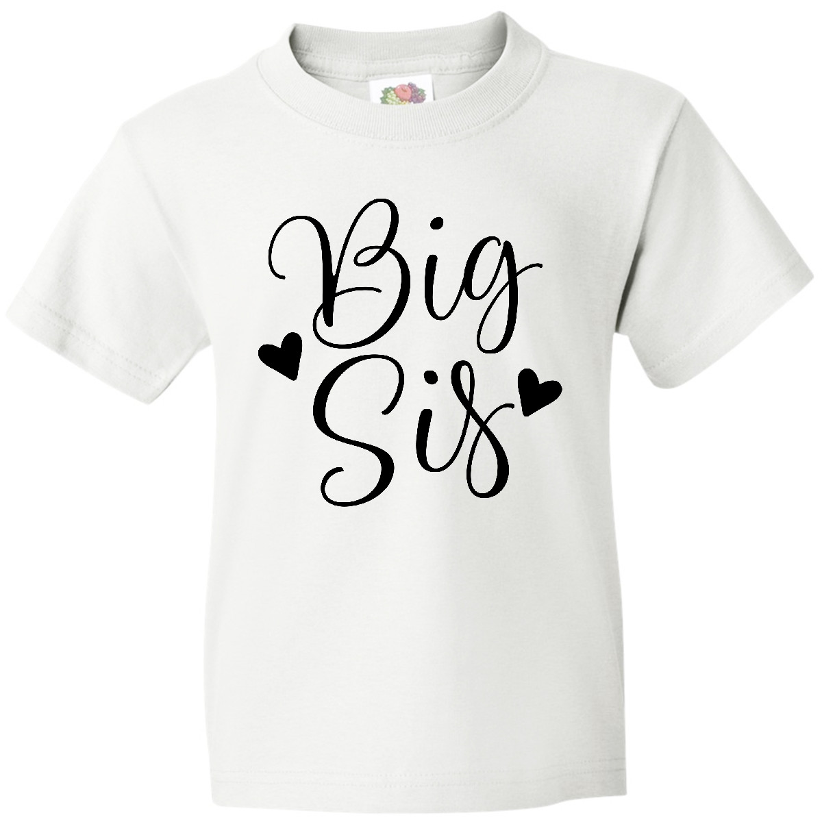 Inktastic Big Sis Girls Cute Sister Announcement Youth T-Shirt Childs Clothing - Bild 7 von 7
