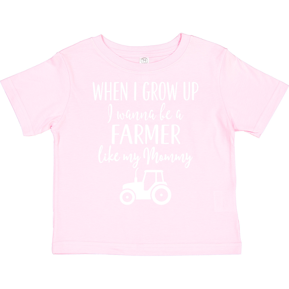 T-Shirt Inktastic Farmer Like Mommy Farming Kleinkind Zukunft Mama Kinder Beruf - Bild 7 von 7