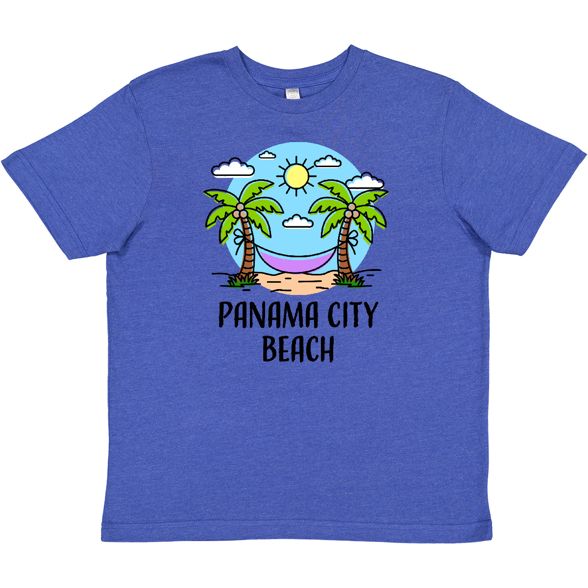 Inktastic Summer Vacation In Panama City Beach Youth T-Shirt Florida Spring Palm - Picture 3 of 3
