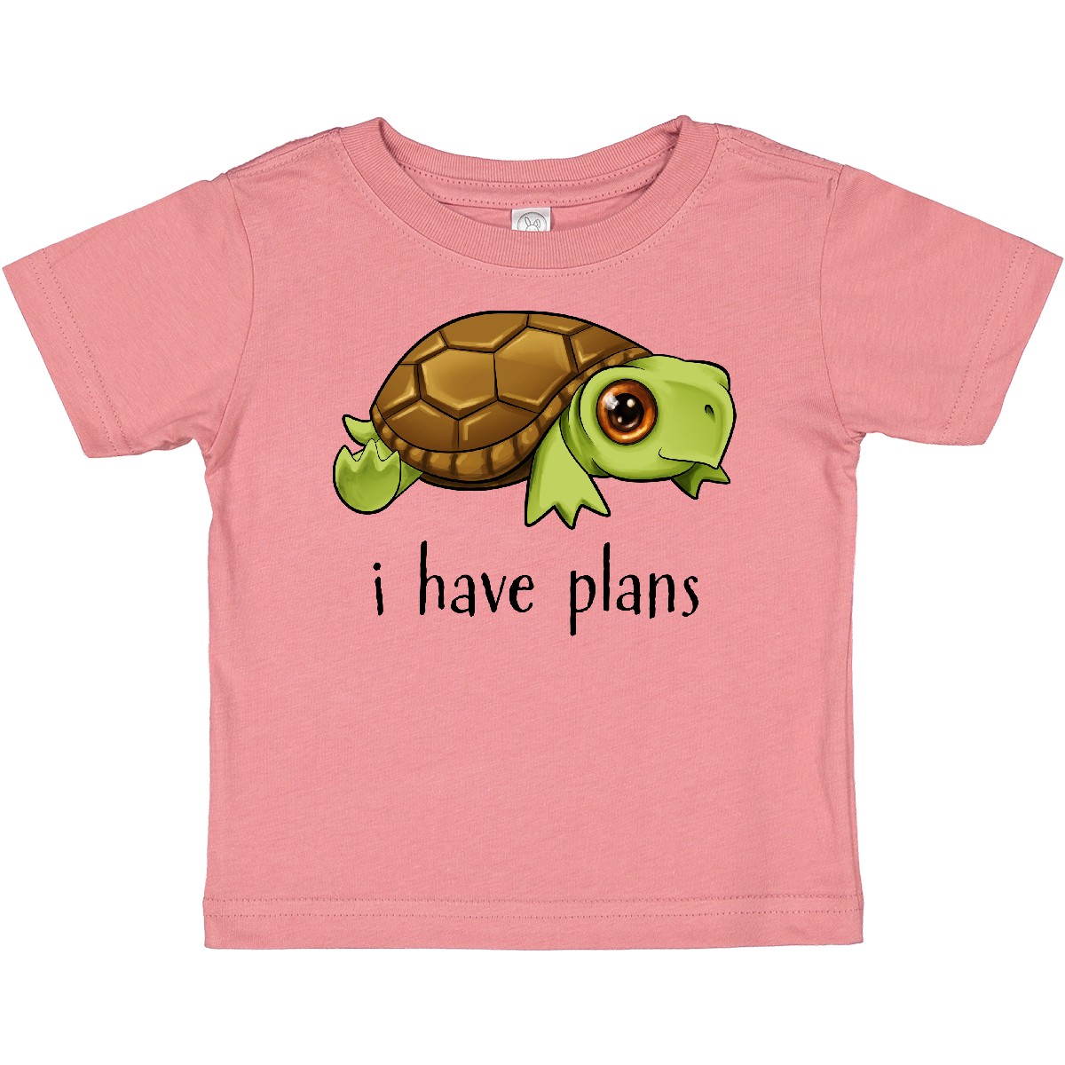 Inktastic Baby Turtle Plans- Cute Baby T-Shirt Animals Humor Scheming Clever Fun - Picture 2 of 4