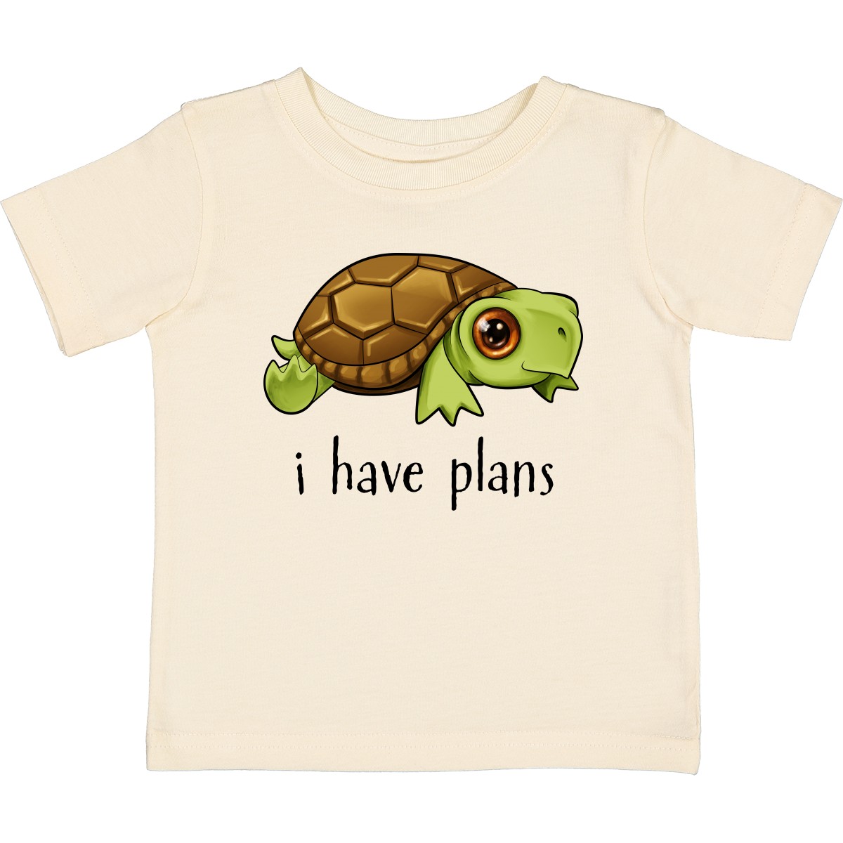 Inktastic Baby Turtle Plans- Cute Baby T-Shirt Animals Humor Scheming Clever Fun - Picture 3 of 4