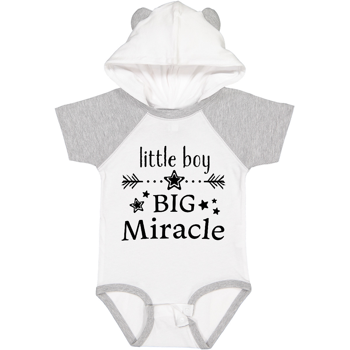 Inktastic Little Boy, Big Miracle Baby Bodysuit Firstborn New Parents Happy Nicu - Picture 5 of 5