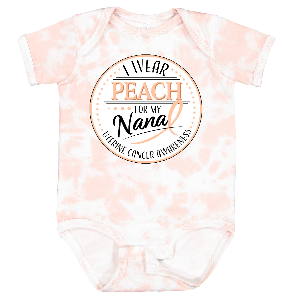 Inktastic I Wear Peach For My Nana - Gebärmutterkrebs Bewusstsein Baby Body Heilung - Bild 5 von 7