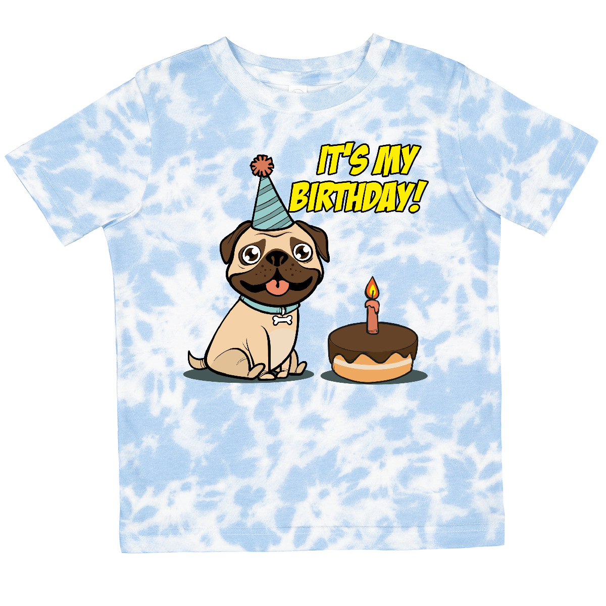 Inktastic It's My Birthday Pug Toddler T-Shirt Cute Bday Child Preschooler Kid - Picture 8 of 9
