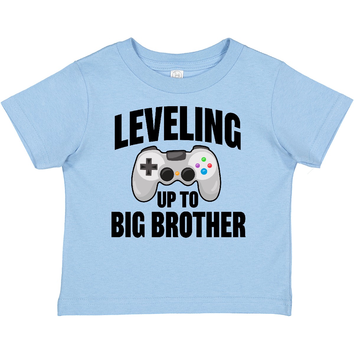 Inktastic Leveling Up To Big Brother Baby T-Shirt Bro Little Brothers Gamer Game - Picture 2 of 7
