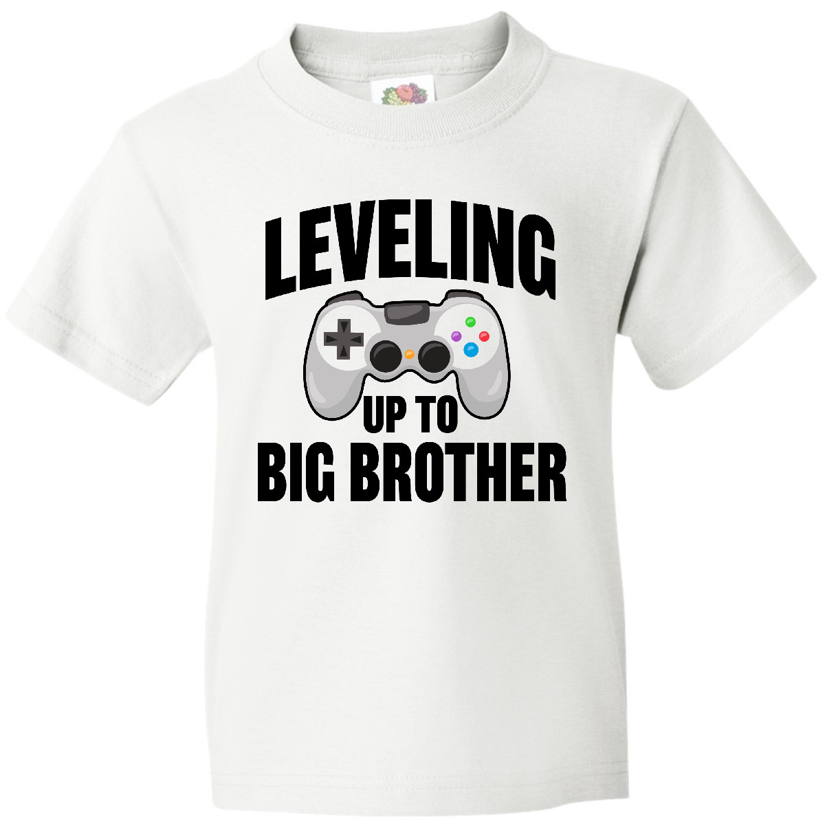 Inktastic Leveling Up To Big Brother Youth T-Shirt Bro Little Brothers Gamer Tee - Picture 6 of 6