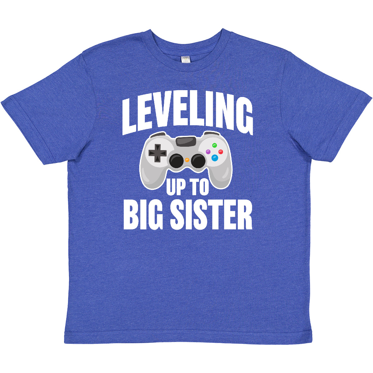 Inktastic Leveling Up To Big Sister Youth T-Shirt Family Sis Announcement  Gamer | eBay