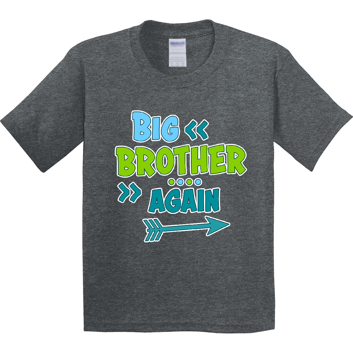 Inktastic Big Brother Again With Arrow Youth T-Shirt Family Bro Sibling Tee Kids - Picture 2 of 3