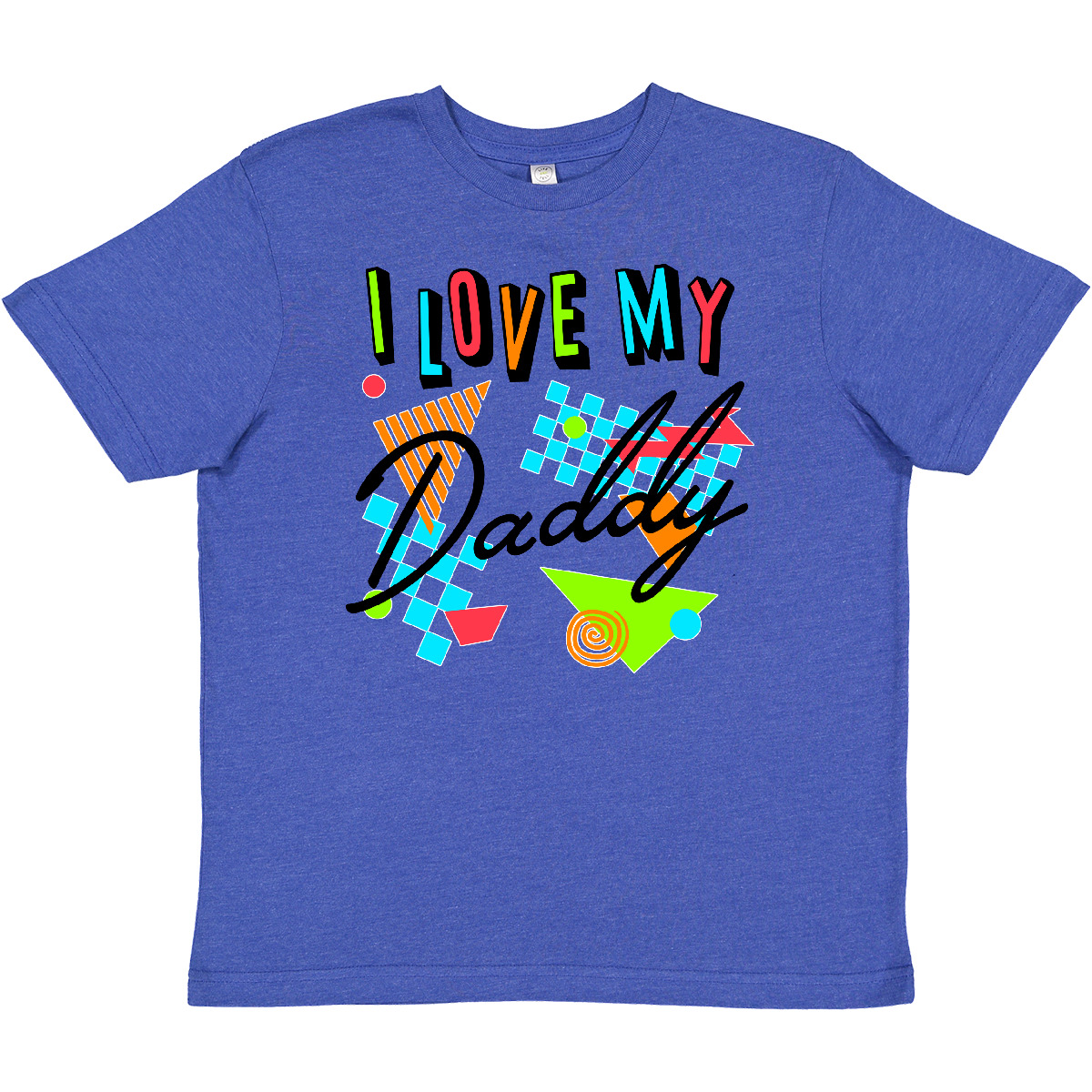 Inktastic I Love My Daddy- 80s Retro Style Youth T-Shirt The Family Dad Father - Picture 2 of 3