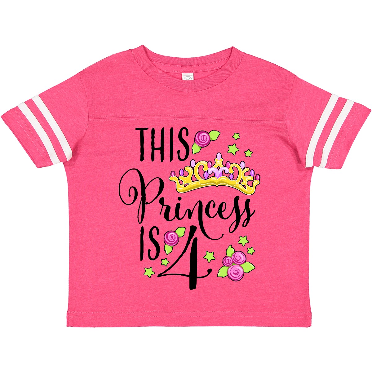 Inktastic This Princess Is Four- 4th Birthday Toddler T-Shirt Birthdays Fourth 4 - Picture 4 of 10