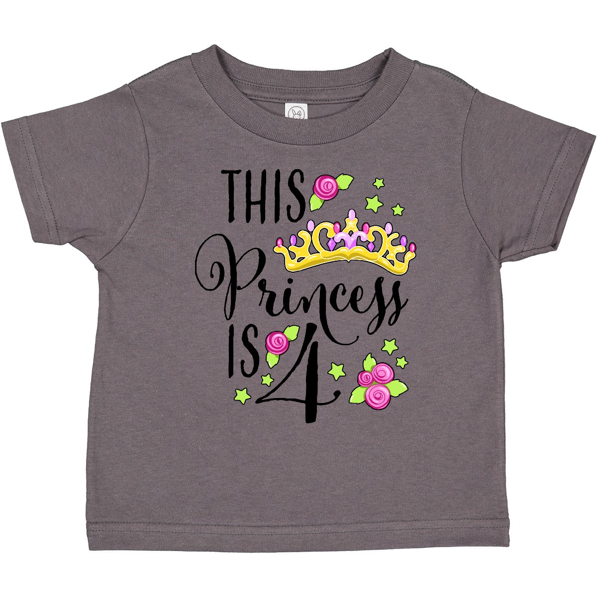 Inktastic This Princess Is Four- 4th Birthday Toddler T-Shirt Birthdays Fourth 4 - Picture 3 of 10