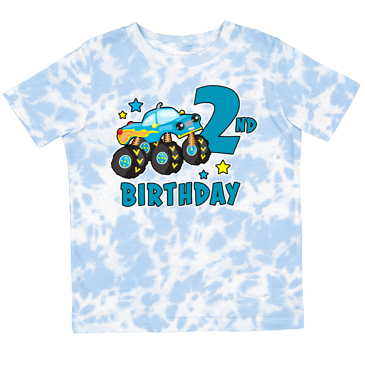 Inktastic 2nd Birthday Monster Truck Toddler T-Shirt Birthdays Trucks Second 2 - Picture 9 of 10