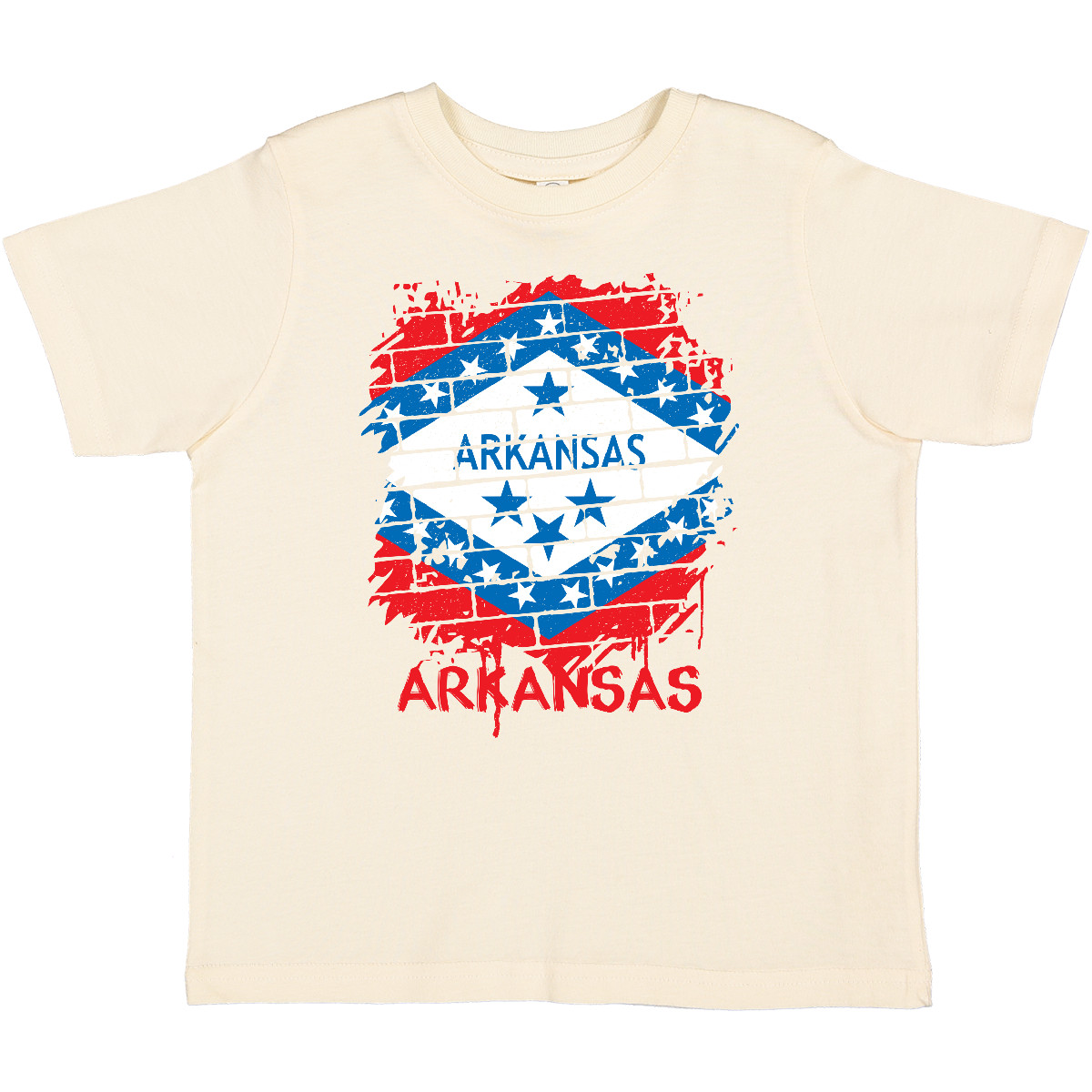 Inktastic Graffiti Arkansas State Flag Toddler T-Shirt Pinkinkartkids America - Picture 5 of 7