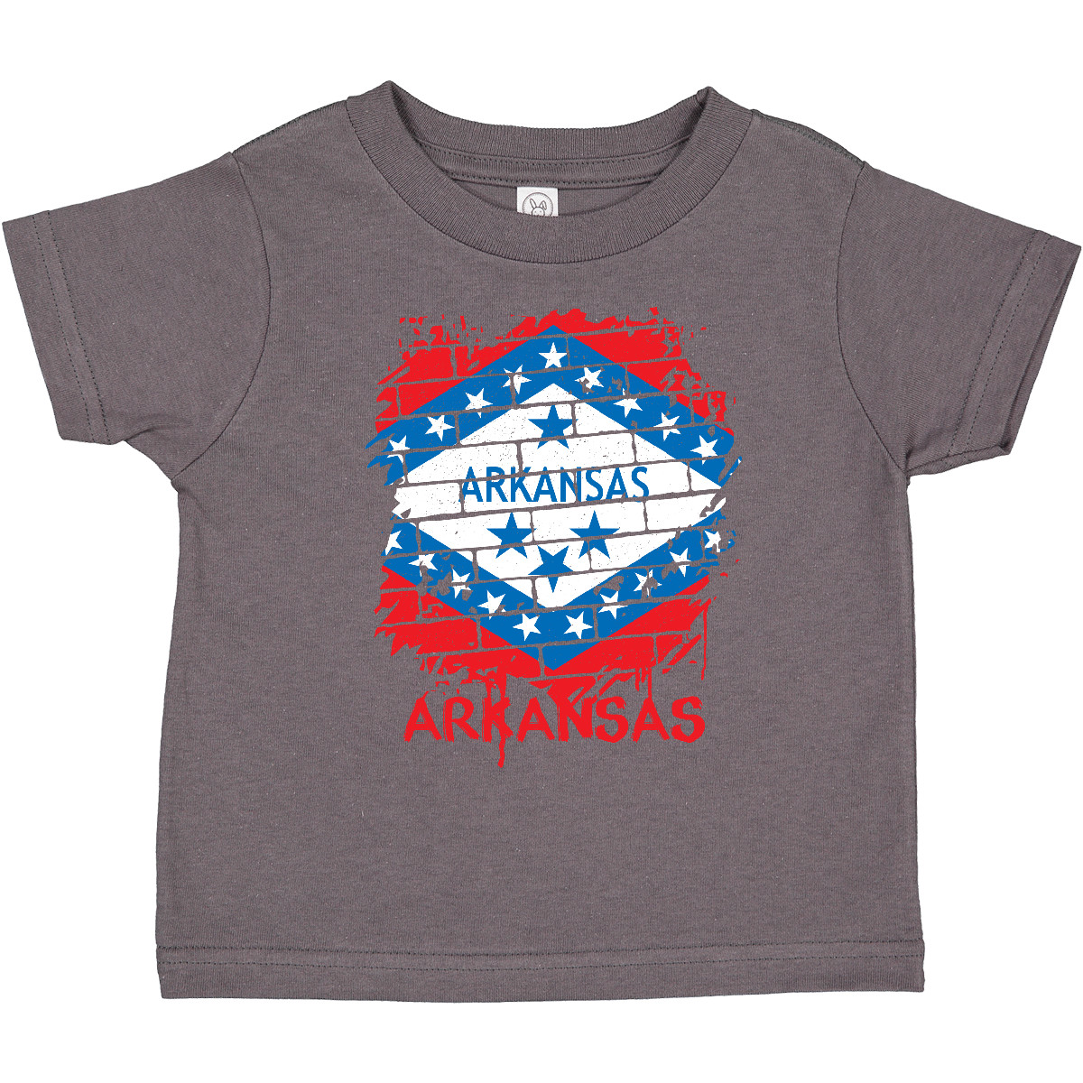 Inktastic Graffiti Arkansas State Flag Toddler T-Shirt Pinkinkartkids America - Picture 2 of 7