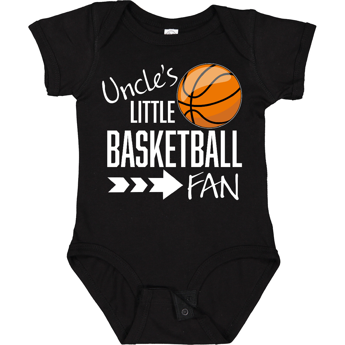 Inktastic Uncle's Little Basketball Fan Baby Bodysuit Children