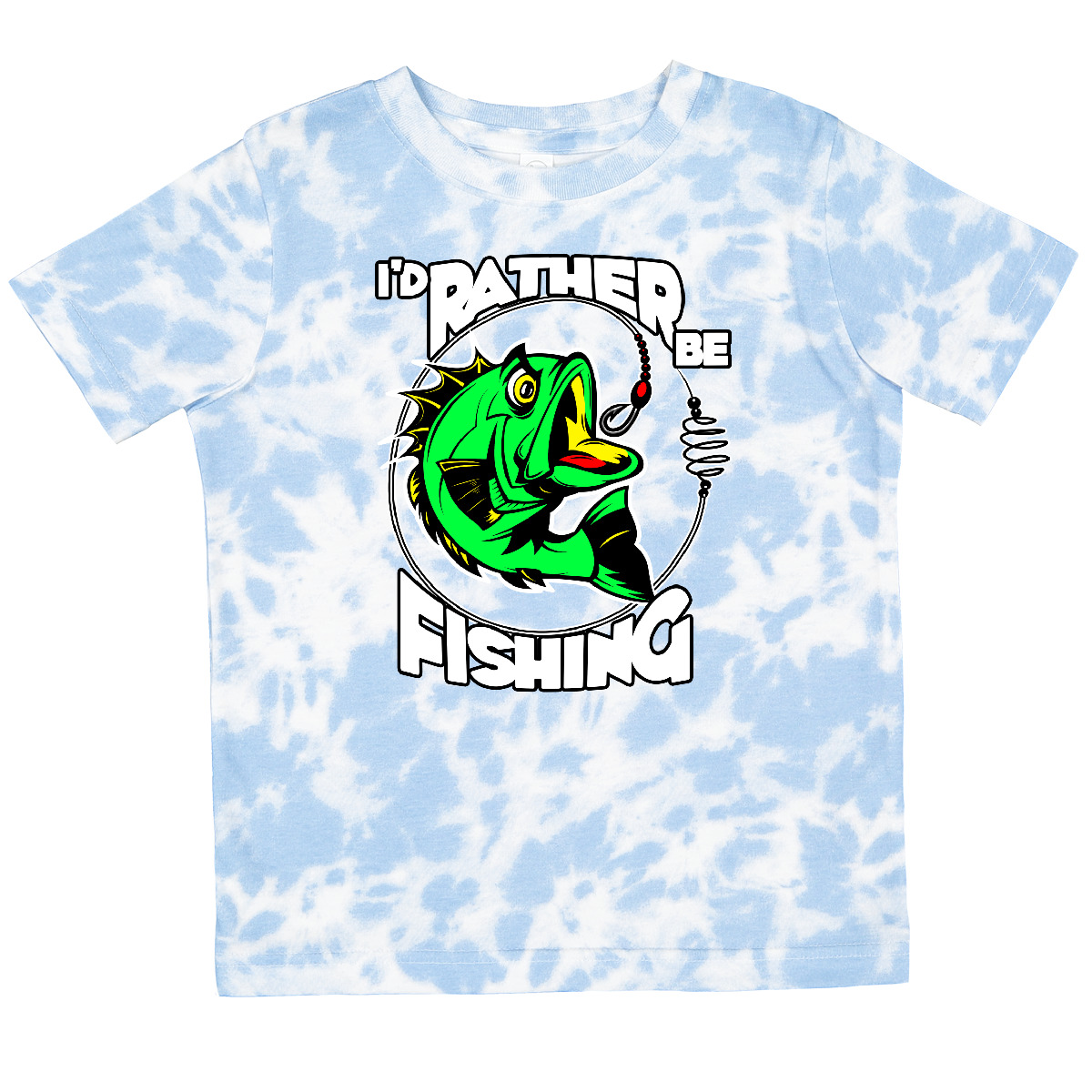 Inktastic I'd Rather Be Fishing Toddler T-Shirt Fish Fisherman Gift Child Kid - Picture 11 of 12