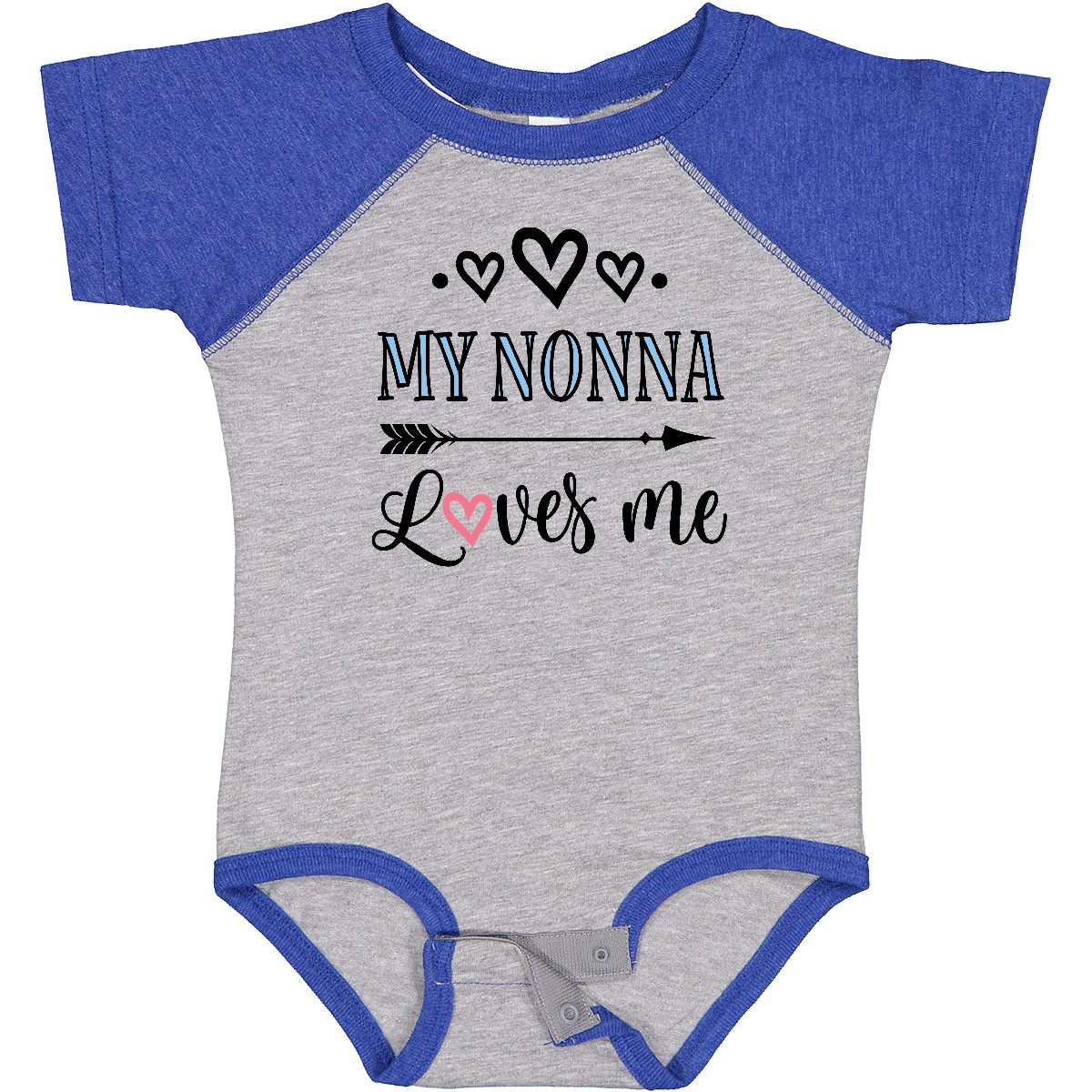 Inktastic My Nonna Loves Me Girls Baby Bodysuit Grandkids Grandchild One-piece - Picture 6 of 12