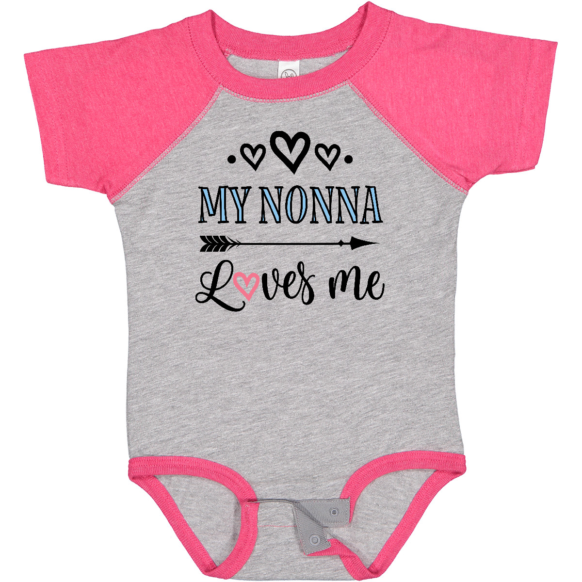 Inktastic My Nonna Loves Me Girls Baby Bodysuit Grandkids Grandchild One-piece - Picture 3 of 12